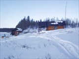 Зимовье где установлен крест Берингу и памятник гражданской войн